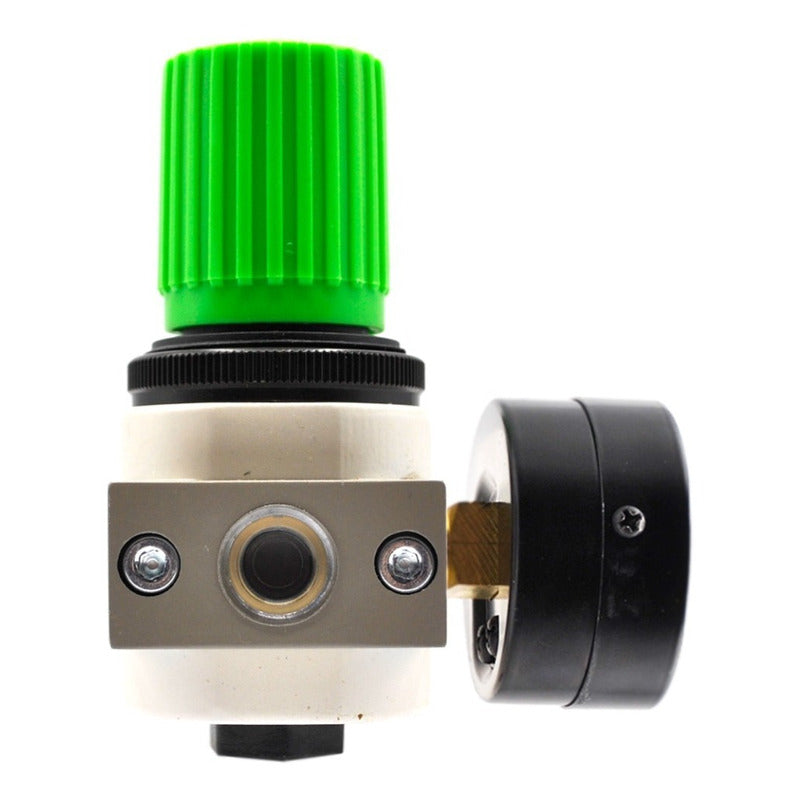 1/4" 200 PSI Pneumatic Pressure Regulator with Gauge