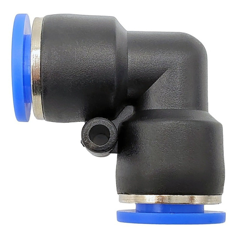 10 Pz Racor Unión Neumático En Codo 10mm