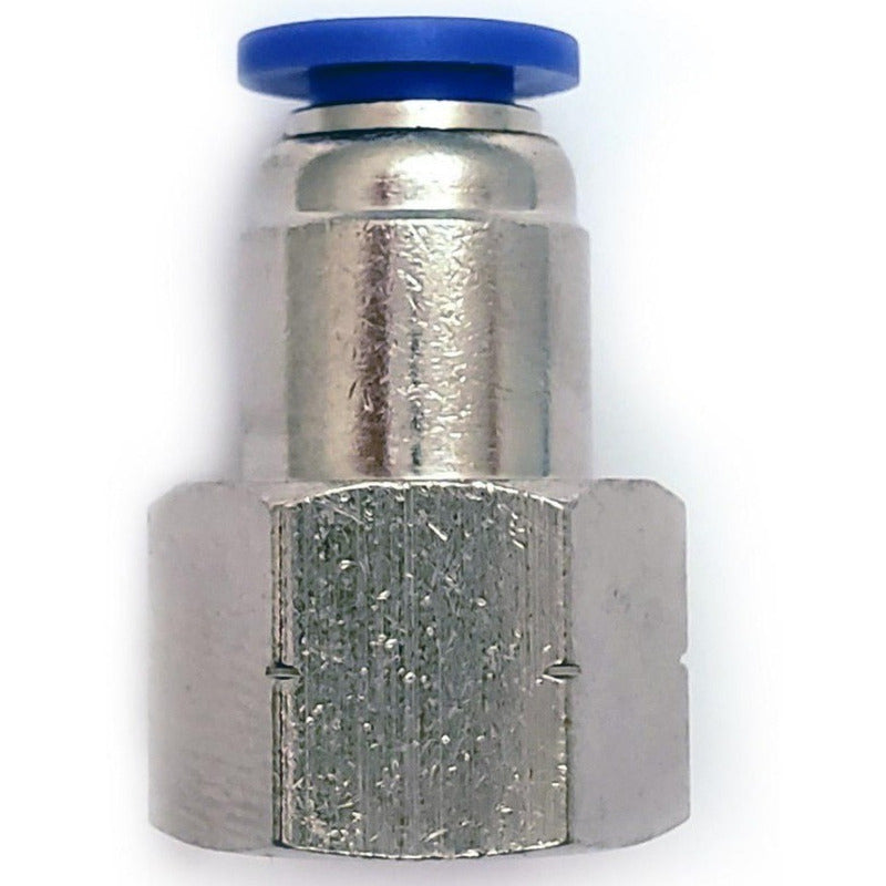 10 Pz De Conector/racor Neumático Recto Hembra 1/4 X 6mm