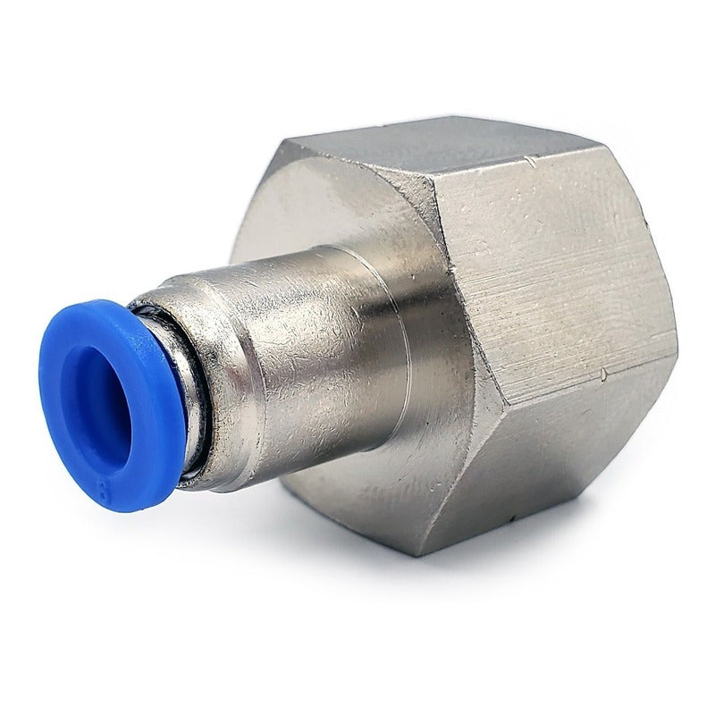 5 Pc of Straight Female Pneumatic Connector/Fitting 1/2 Npt X 6mm