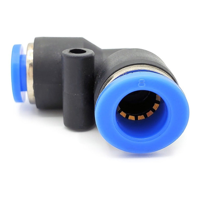 10 Pz Reducción Neumática Codo 8mm A 6mm