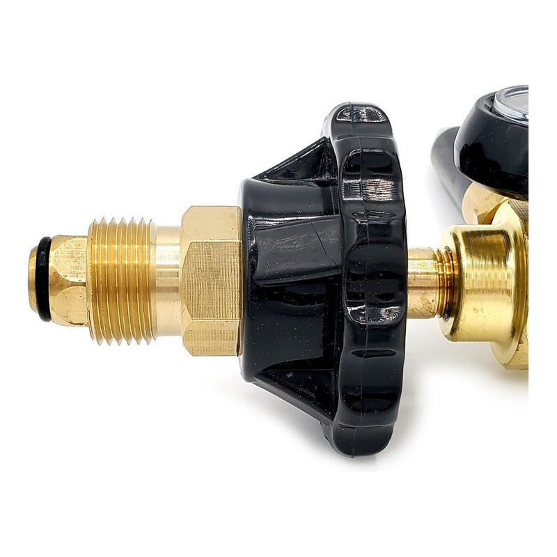 Helium Balloon Inflator Valve With Pressure Gauge And Knob