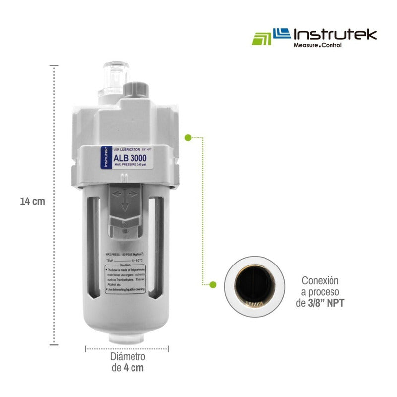 Lubricador De Aire Para Herramientas Neumáticas Conex 3/8