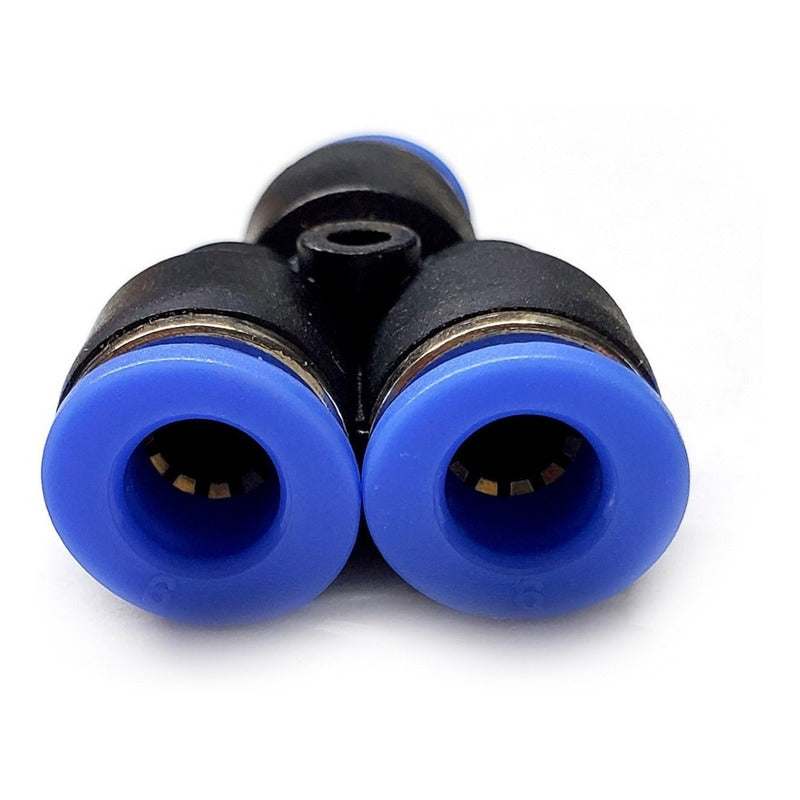 10 Pz Racor Unión Neumático Yee 6mm