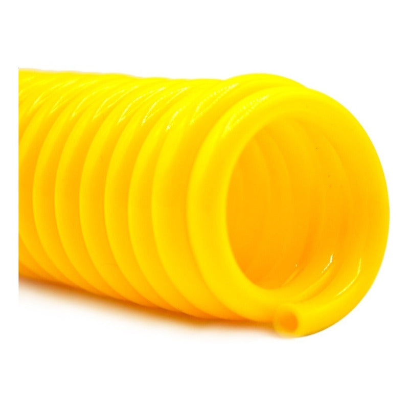 Manguera Retráctil Para Aire/compresor Amarilla 6mm X 5 Mts