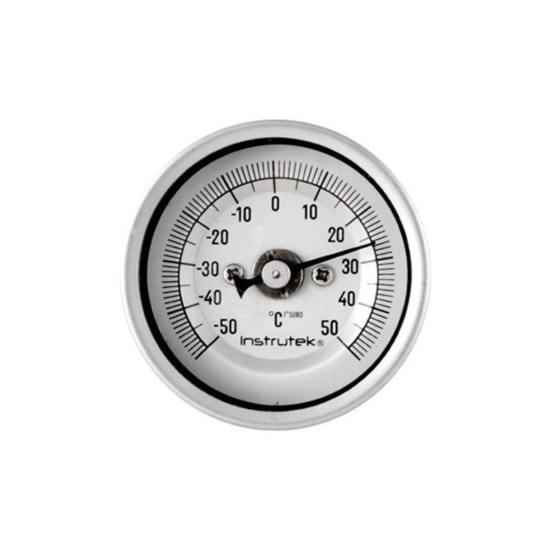 Termómetro Refrigeración 2 PLG -50 A 50°c, Vást. 6 Rosca 1/4