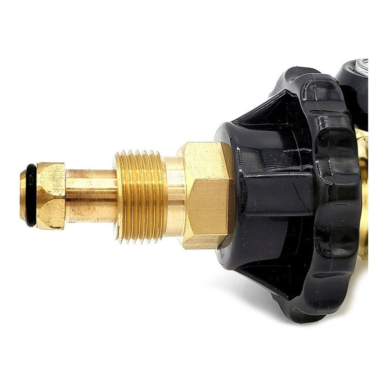 Helium Balloon Inflator Valve With Pressure Gauge And Knob