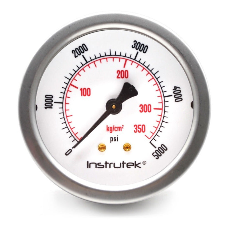 Premium Stainless Steel Glycerin Pressure Gauge 2.5 PLG, 5000 Psi