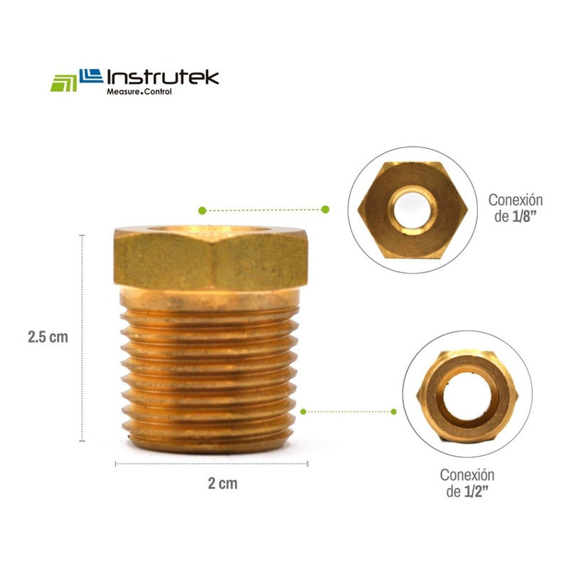 Brass Bushing 1/8 Ntp Female To 1/4 Npt Male Package 10 Pz