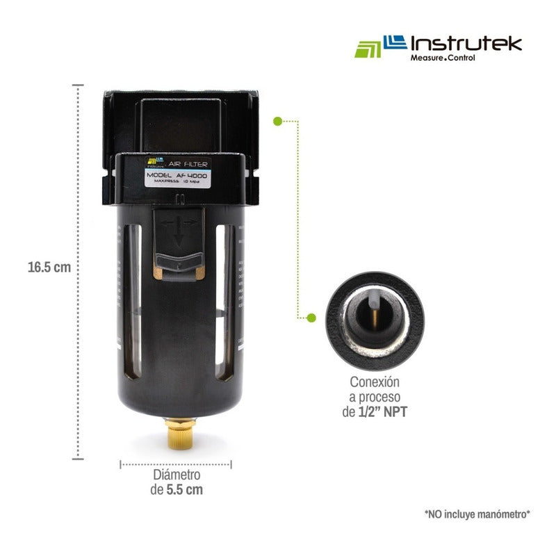 Filtro De Aire 1/2, Compresores Y Herramientas Neumáticas