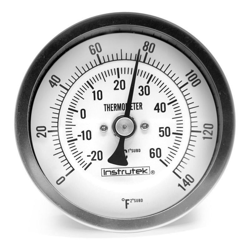 Termómetro Refrigeración 3 PLG -20 A 60°c Vást. 6 Rosca 1/2