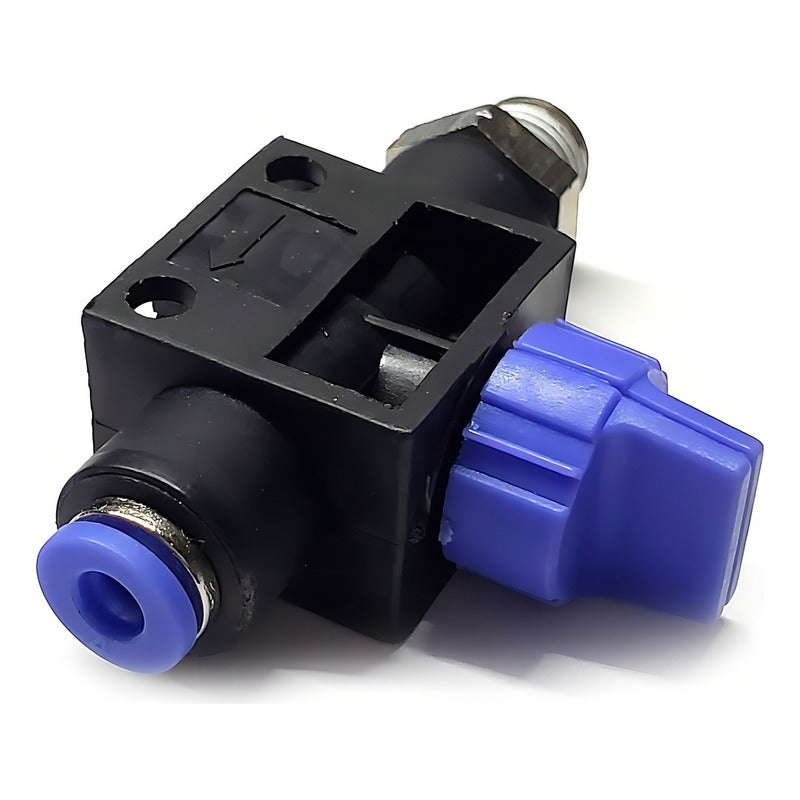 Conector / Válvula De Mano Recta (on-off) 1/8 Npt X 4mm