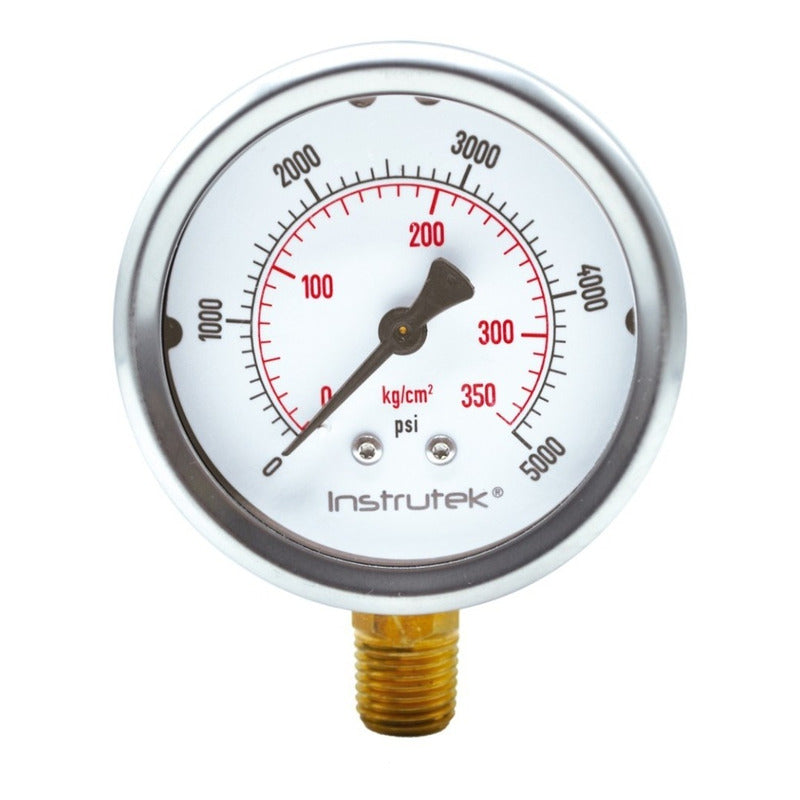 Manómetro P/ Sistema De Riego C/glicerina 2.5 PLG, 5000 Psi