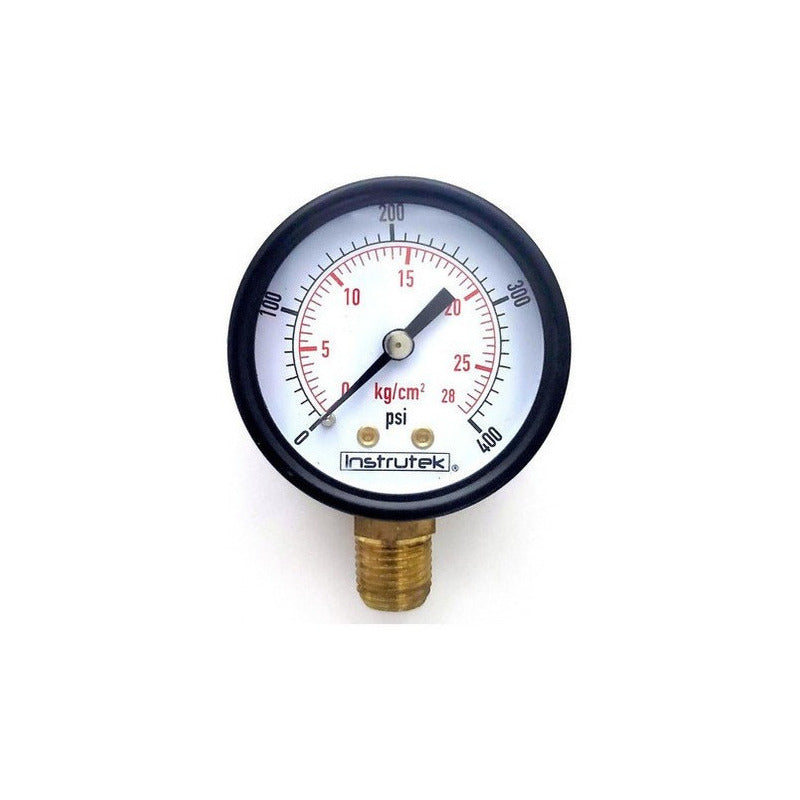 Manómetro Para Compresor Carátula 2, 400 Psi (aire, Gas)