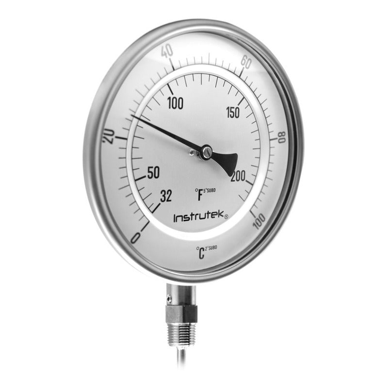 Termómetro Horno 6 PLG 0 A 100°c Vástago 6, Rosca 1/2  Npt