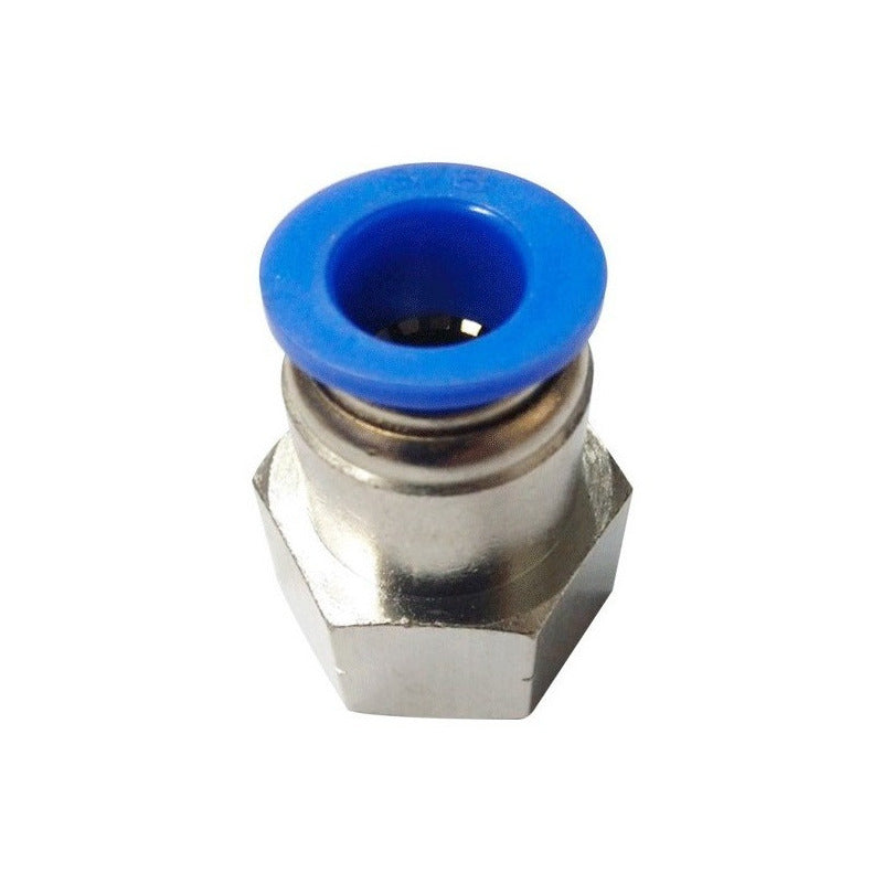 10 Pz De Conector/racor Neumático Recto Hembra 3/8