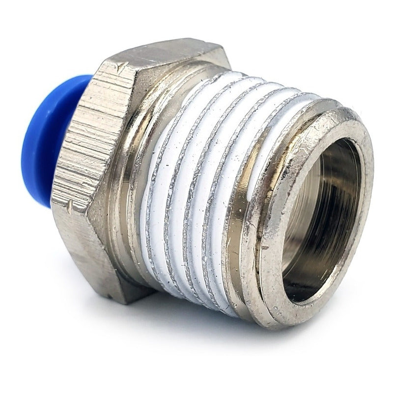 5 Pz De Conector/racor Rápido Neumático Recto 1/2 Npt X 8mm