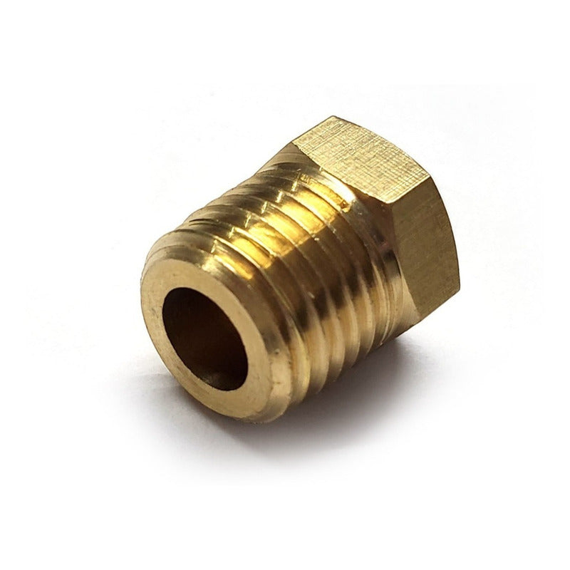 1/4 NPT Male Brass Plug (Gold)