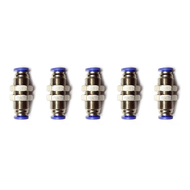 5 Pc of Straight Pneumatic Quick Connect Gland 4mm