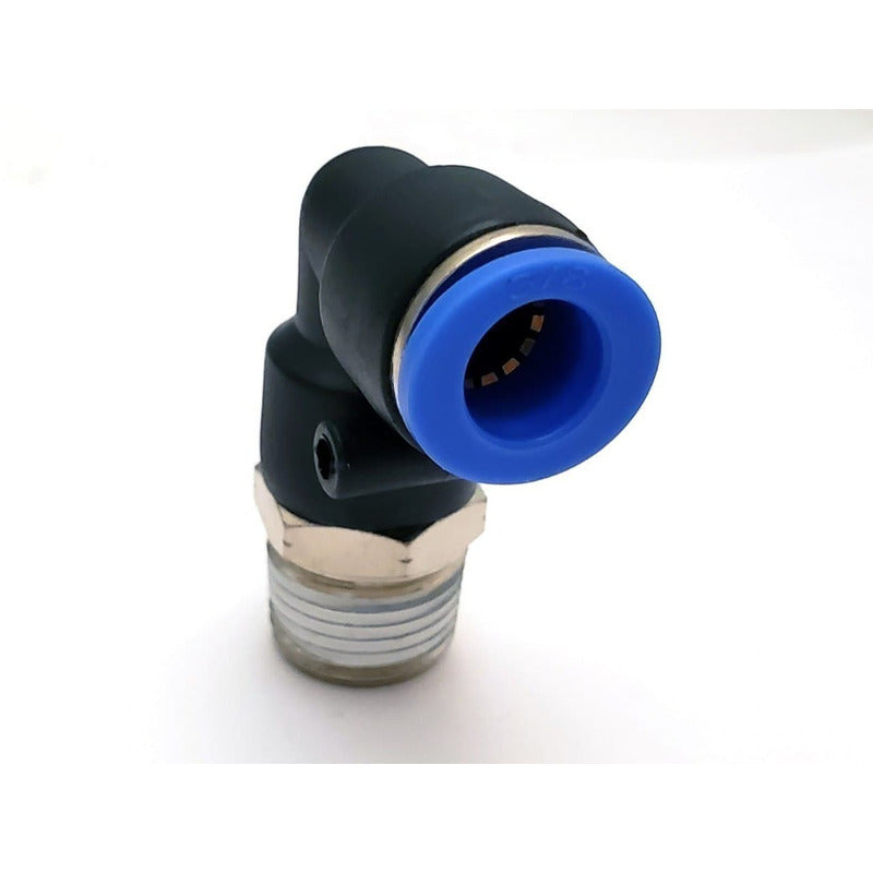 5 Pz De Conector/racor Rápido Neumático Codo 3/8 Npt X 3/8