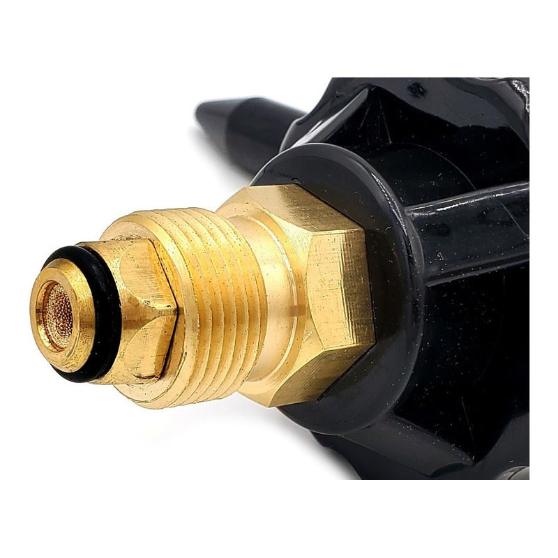 Helium Balloon Inflator Valve With Pressure Gauge And Knob