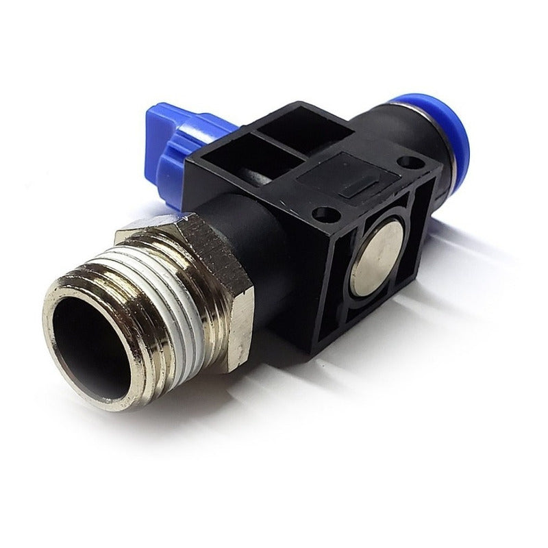 Conector / Válvula De Mano Recta (on-off) 1/2 Npt X 1/2