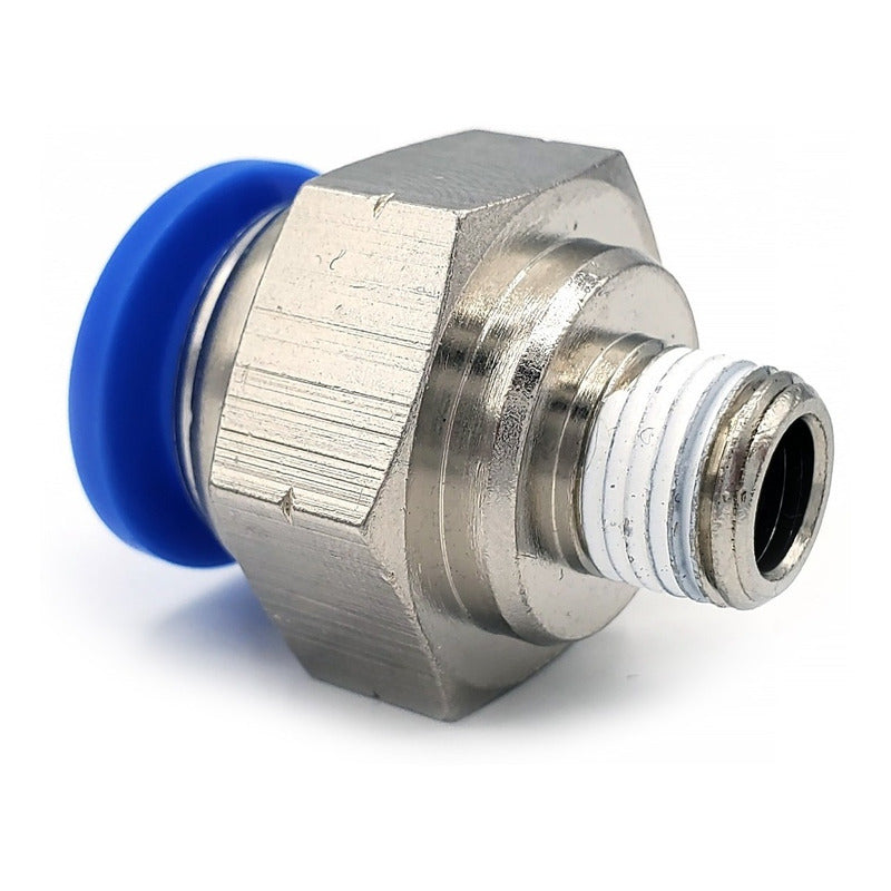 5 Pz De Conector/racor Rápido Neumático Recto 1/8 Npt X 12mm