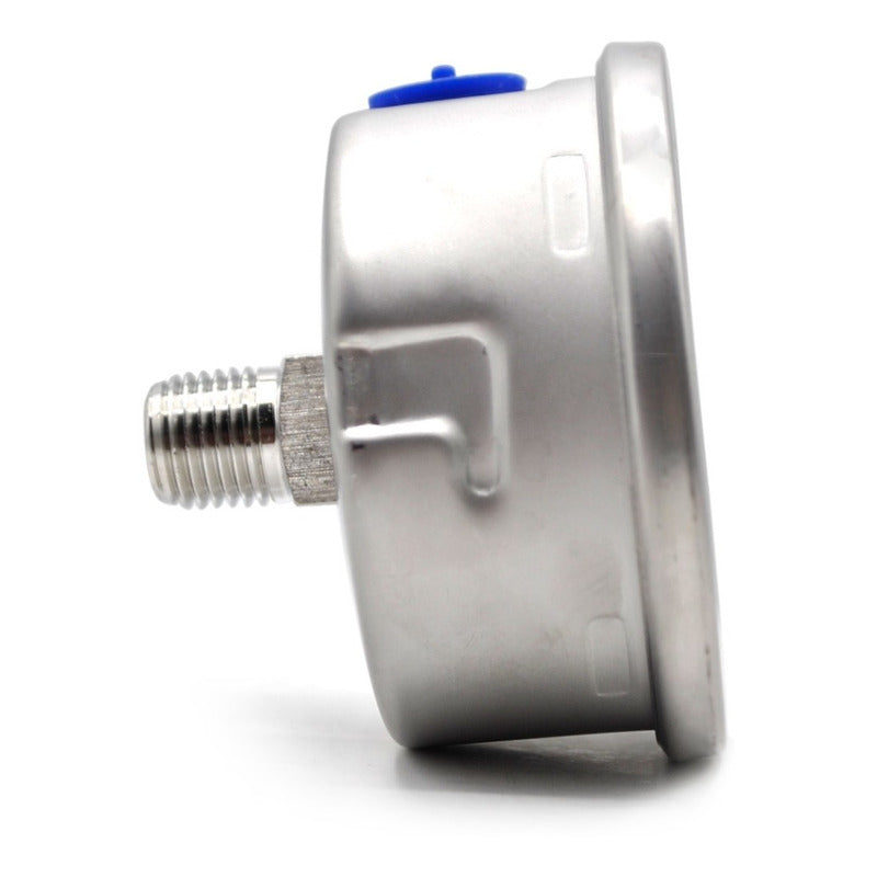 Manómetro Totalmente Inox Glicerina Carátula 2.5 PLG 160 Psi