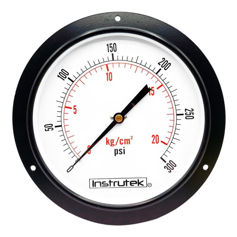 8 PLG Boiler Pressure Gauge, 300 Psi, Back Connection