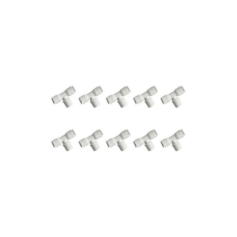 10 Pcs 1/4 Tee Connector For Reverse Osmosis