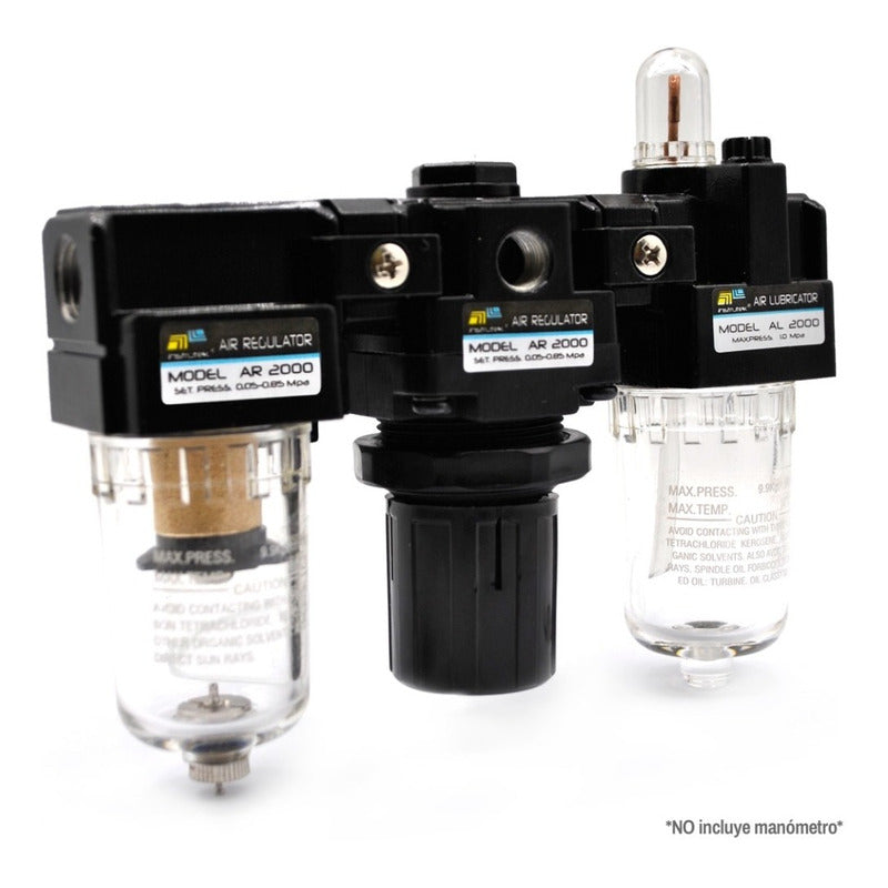 Filter-regulator-lubricator 1/4 P/ Compressor Without Manometer