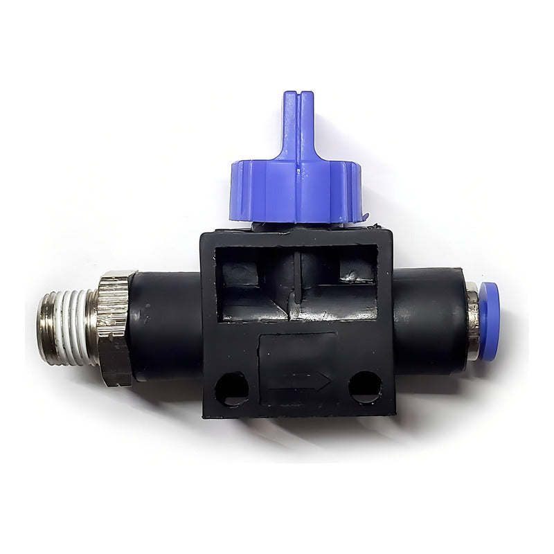 Conector / Válvula De Mano Recta (on-off) 1/8 Npt X 4mm