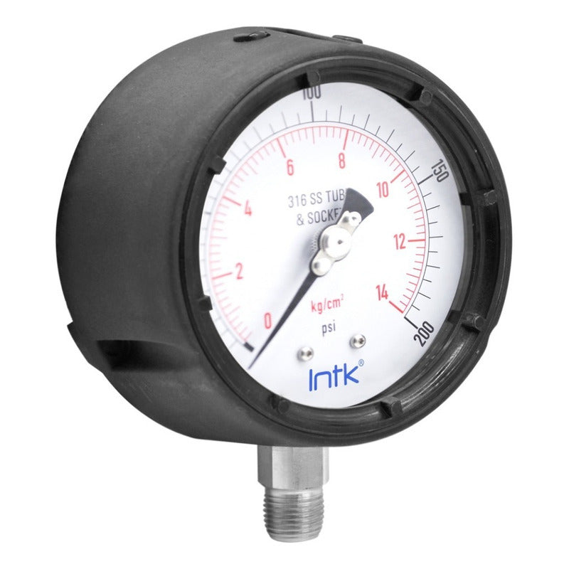 Phenolic Case Pressure Gauge for Mining, 200 Psi 4.4 PLG