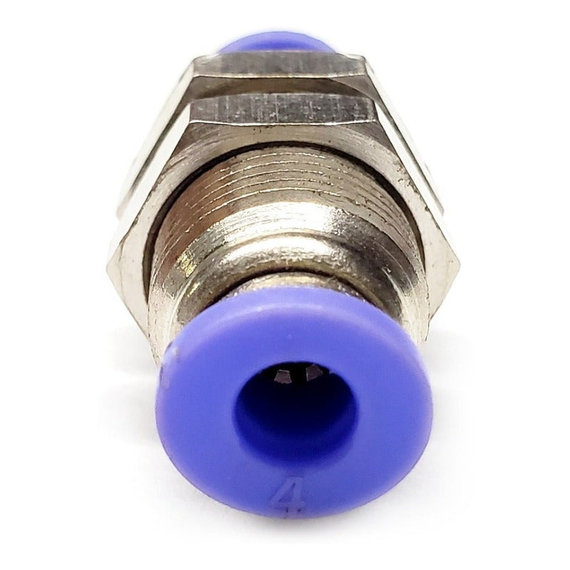 5 Pc of Straight Pneumatic Quick Connect Gland 4mm