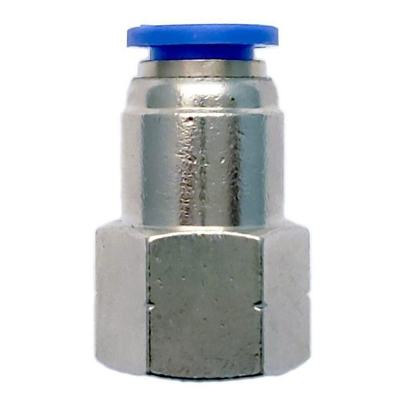 10 Pz De Conector/racor Neumático Recto Hembra 1/4 X 8 Mm