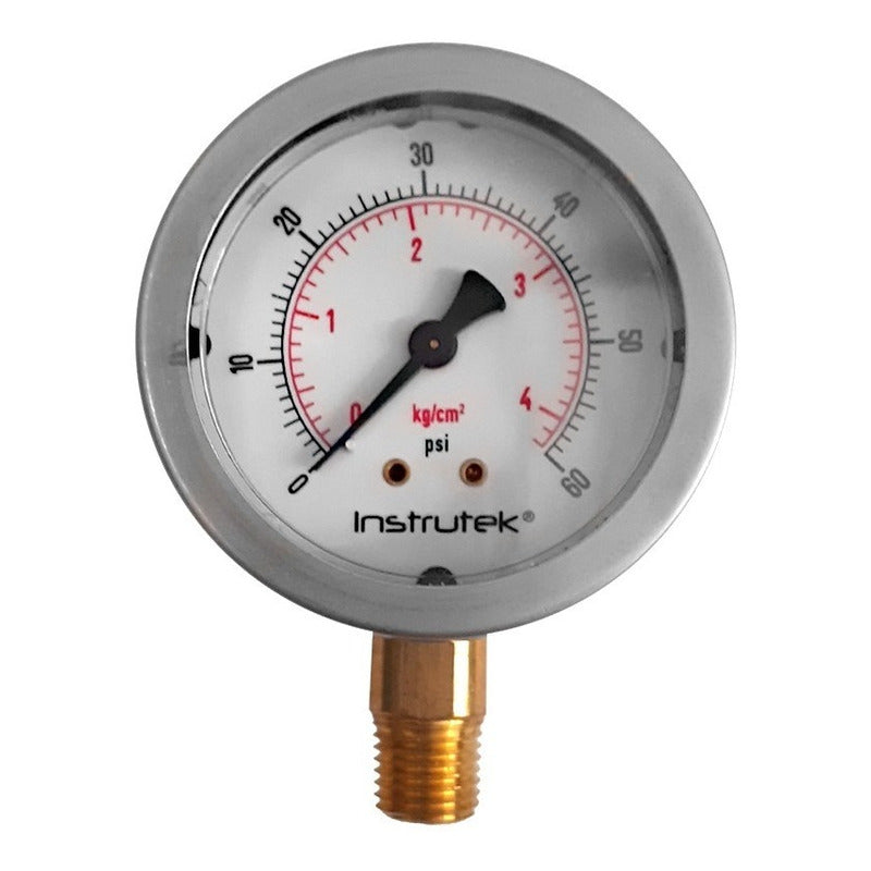 Manómetro Para Sistema De Riego C/glicerina 2.5 PLG, 60 Psi
