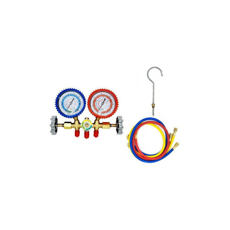 Juego Manómetros Refrigeración Cmanifold R134a R22 R404 R12