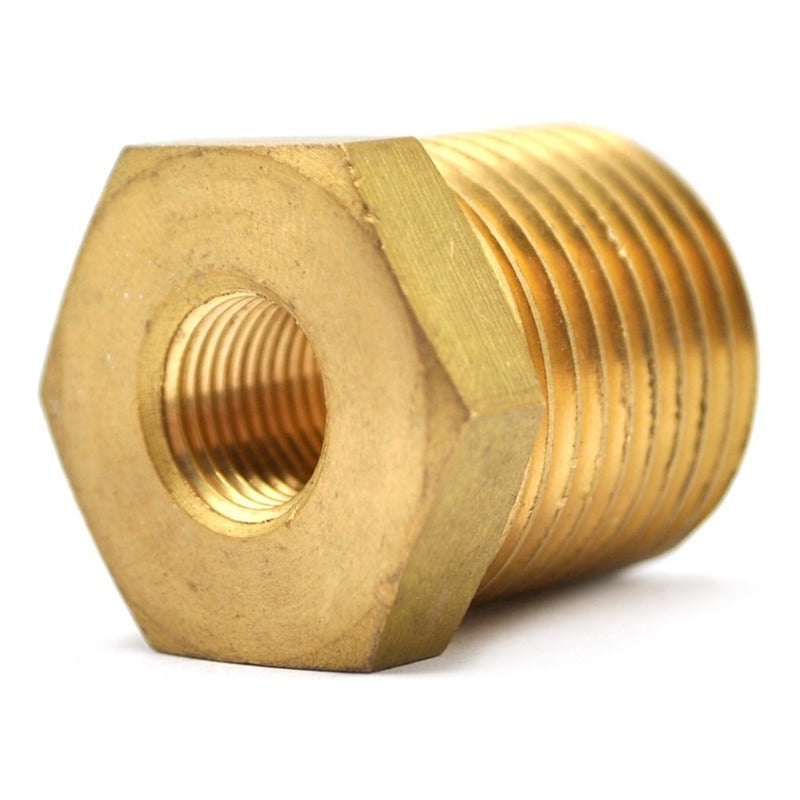 Bushing De Latón 1/8  Ntp Hembra A 1/4  Npt Macho 10 Pz