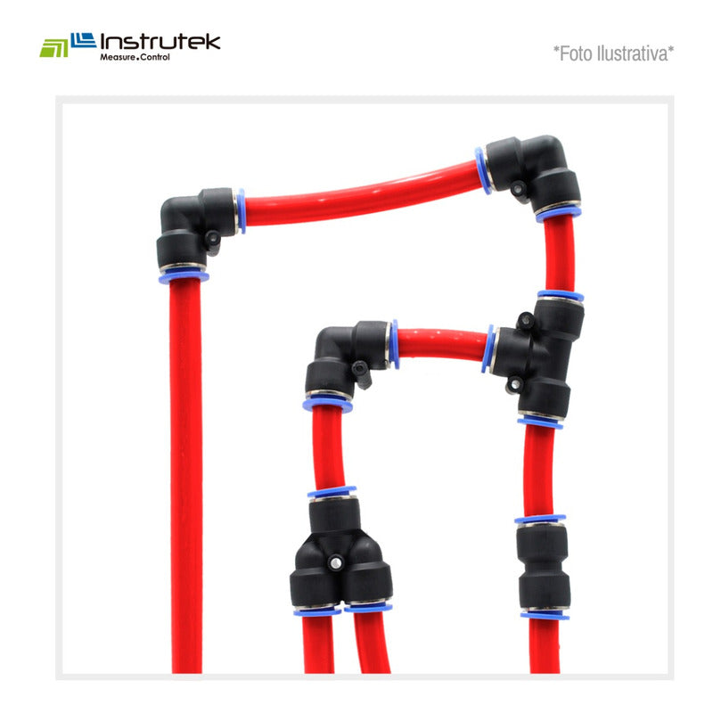 Manguera/tubing Para Aire 8 Mm,rojo, 25mts