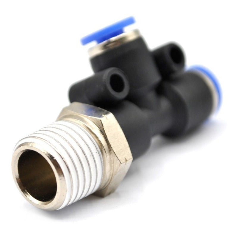 5 Pz Conector/racor Rápido Neumático Tee Lateral 1/4 X 4mm
