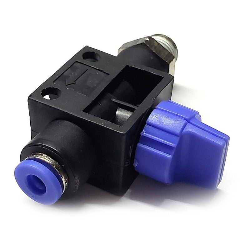 Conector / Válvula De Mano Recta (on-off) 1/8 Npt X 4mm