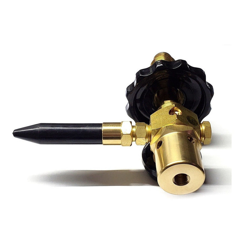 Helium Balloon Inflator Valve With Pressure Gauge And Knob