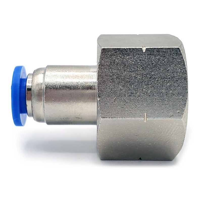 5 Pc of Straight Female Pneumatic Connector/Fitting 1/2 Npt X 6mm