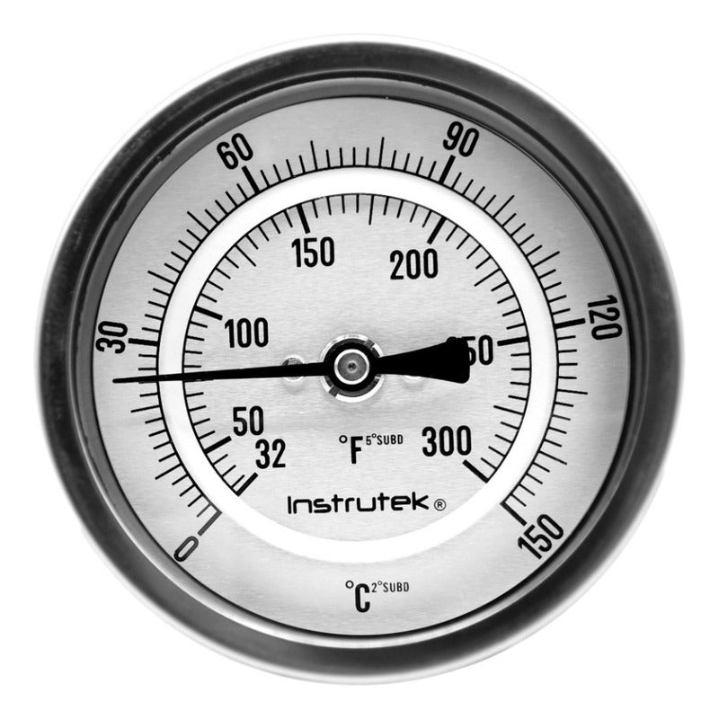 Termómetro Horno 2 PLG 0 A 150°c, Vástago 6 , Rosca 1/4