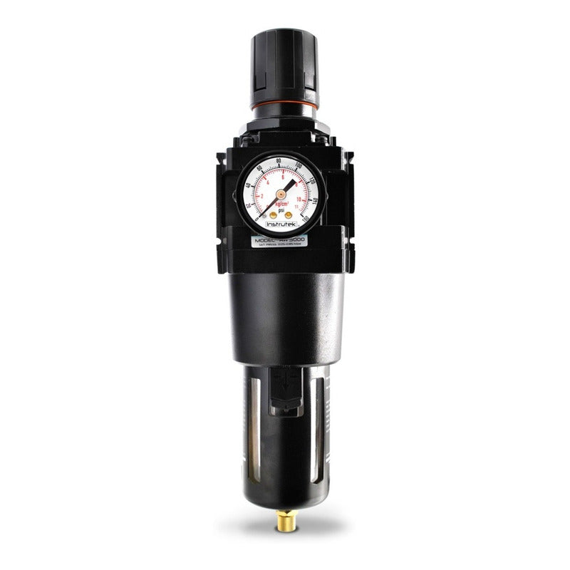 Filter - Air Regulator 1 PLG P/ Compressor With Pressure Gauge