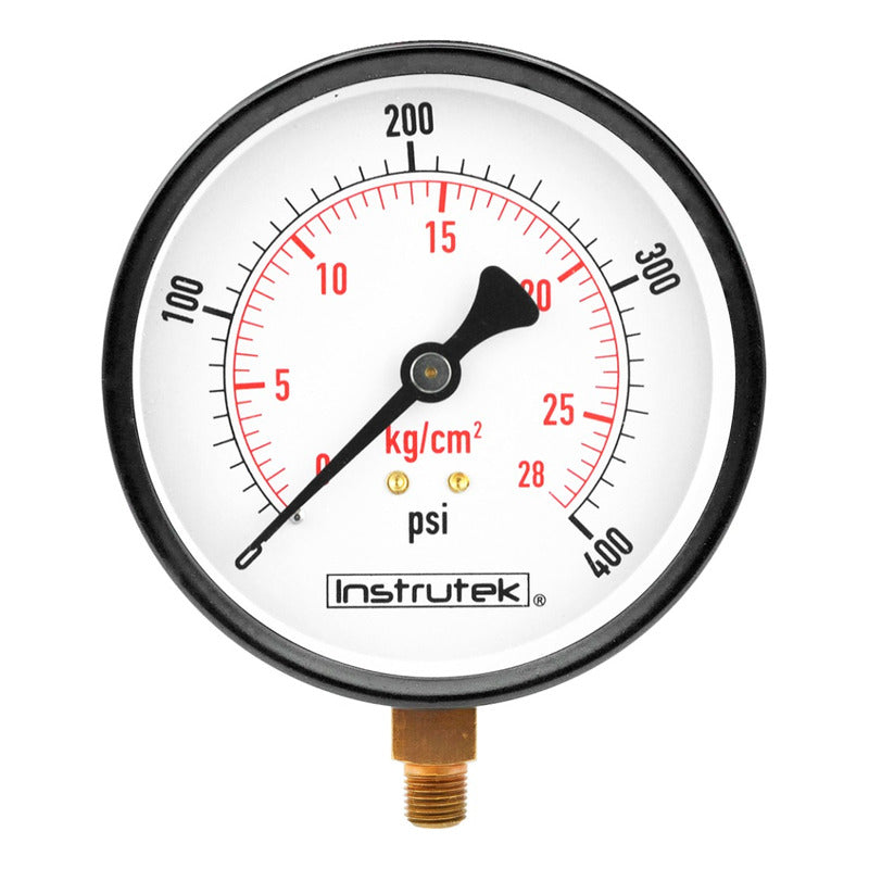 Manómetro Para Compresor Carátula 4 PLG, 400 Psi (aire, Gas)