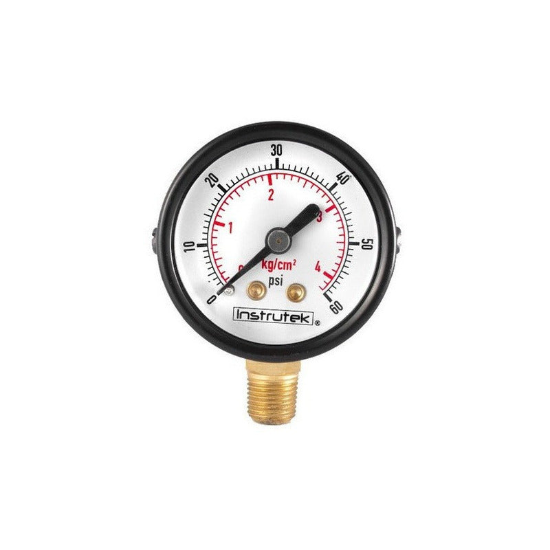 Pressure Gauge For Air Compressor 1.5 Dial , 60 Psi (Air, Gas)