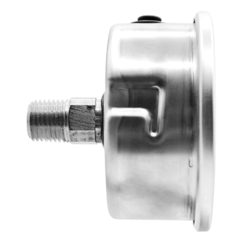 Noshok Stainless Steel Pressure Gauge, 2.5 PLG, 2000 Psi, Rear Con.