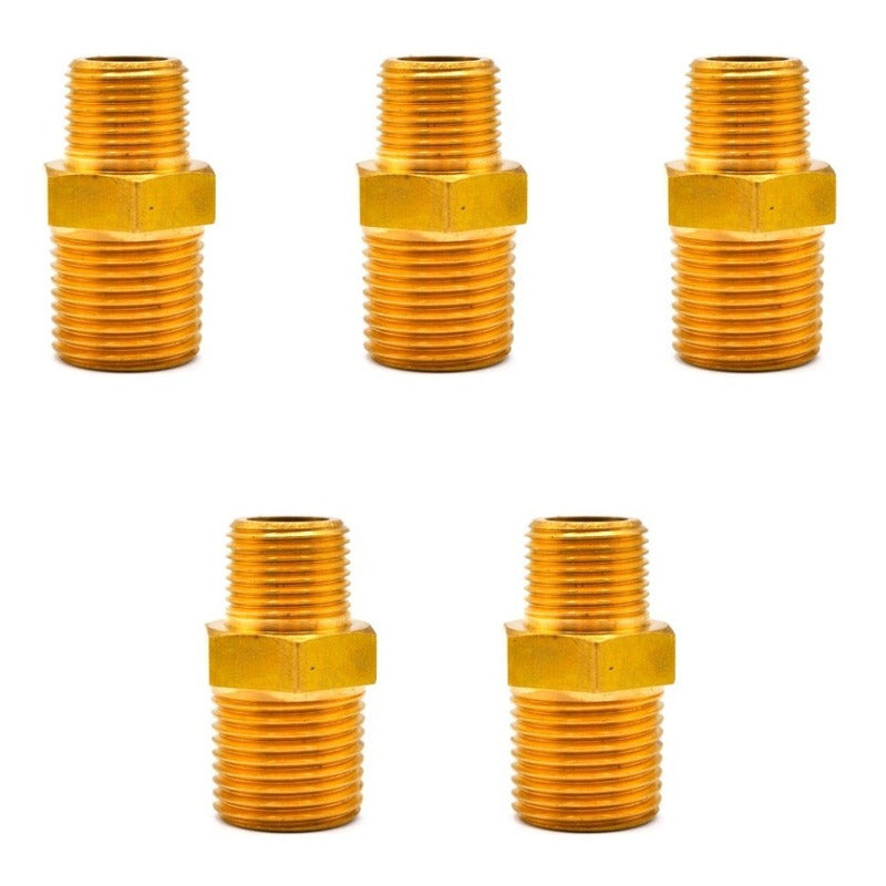 Brass Hexagonal Nipple 1/2 Npt