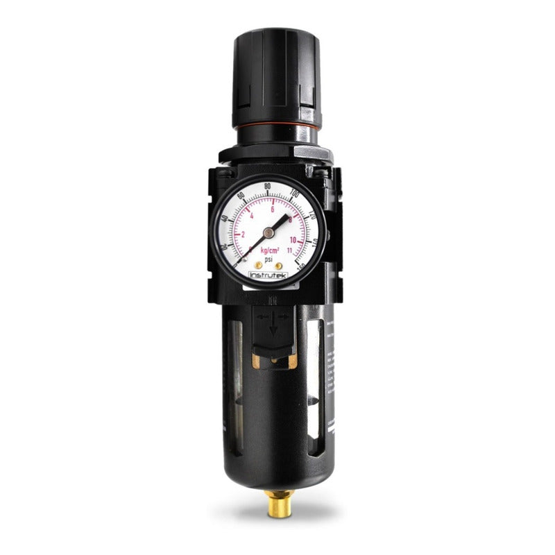 3/4 Air Filter - Regulator for Compressor with Pressure Gauge